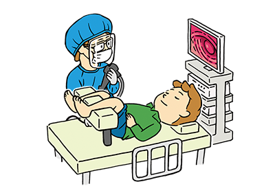 Large intestine camera、Colonoscopy、Endoscope stretcher、Sedation camera、Aoki Clinic 、Kyoto